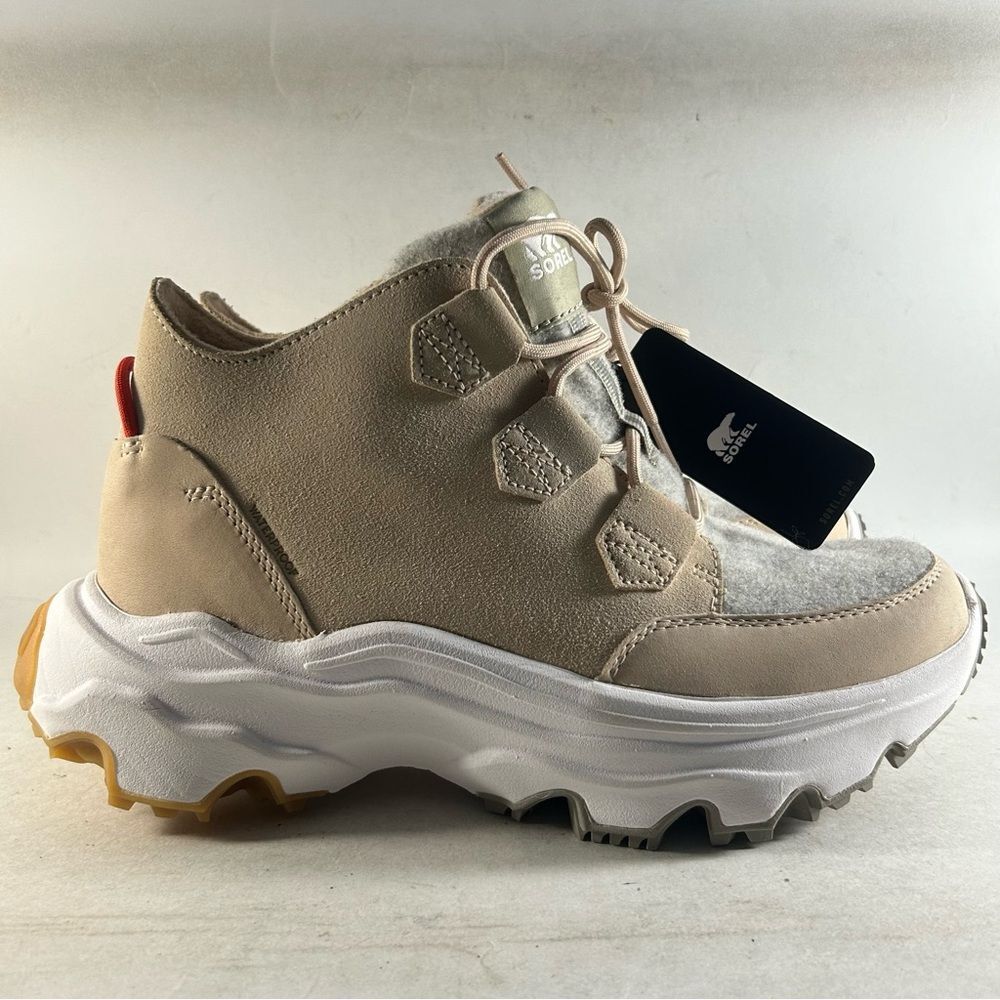 Sorel Beige Taupe Chunky Winter Boot with White Sole